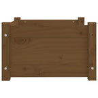 Cama para perros madera maciza pino marrón miel 55,5x45,5x28 cm