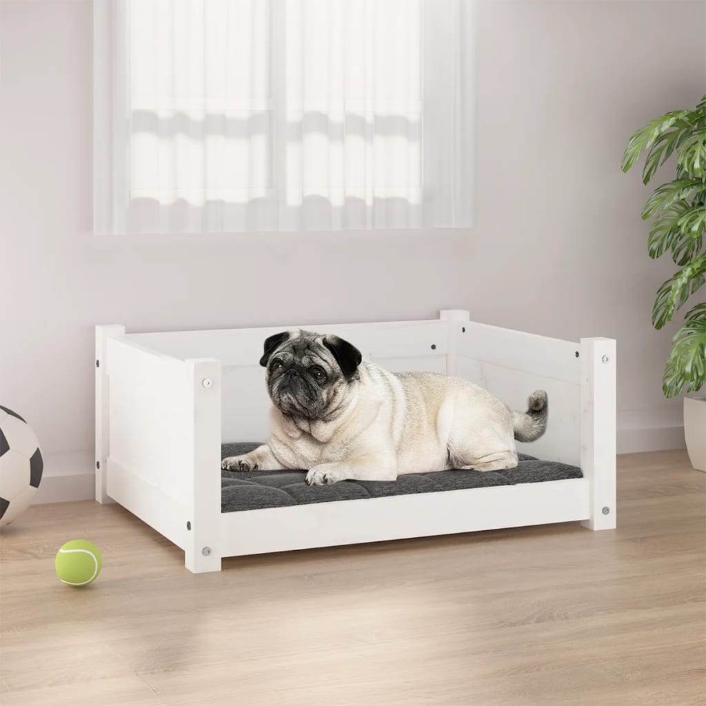 Cama para perros 105,5x75,5x28 cm Madera maciza de pino
