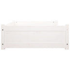 Cama para perros madera maciza de pino blanco 105,5x75,5x28 cm