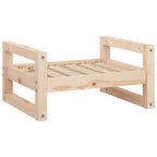 Cama para perros madera maciza de pino 55,5x45,5x28 cm