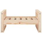 Cama para perros madera maciza de pino 55,5x45,5x28 cm