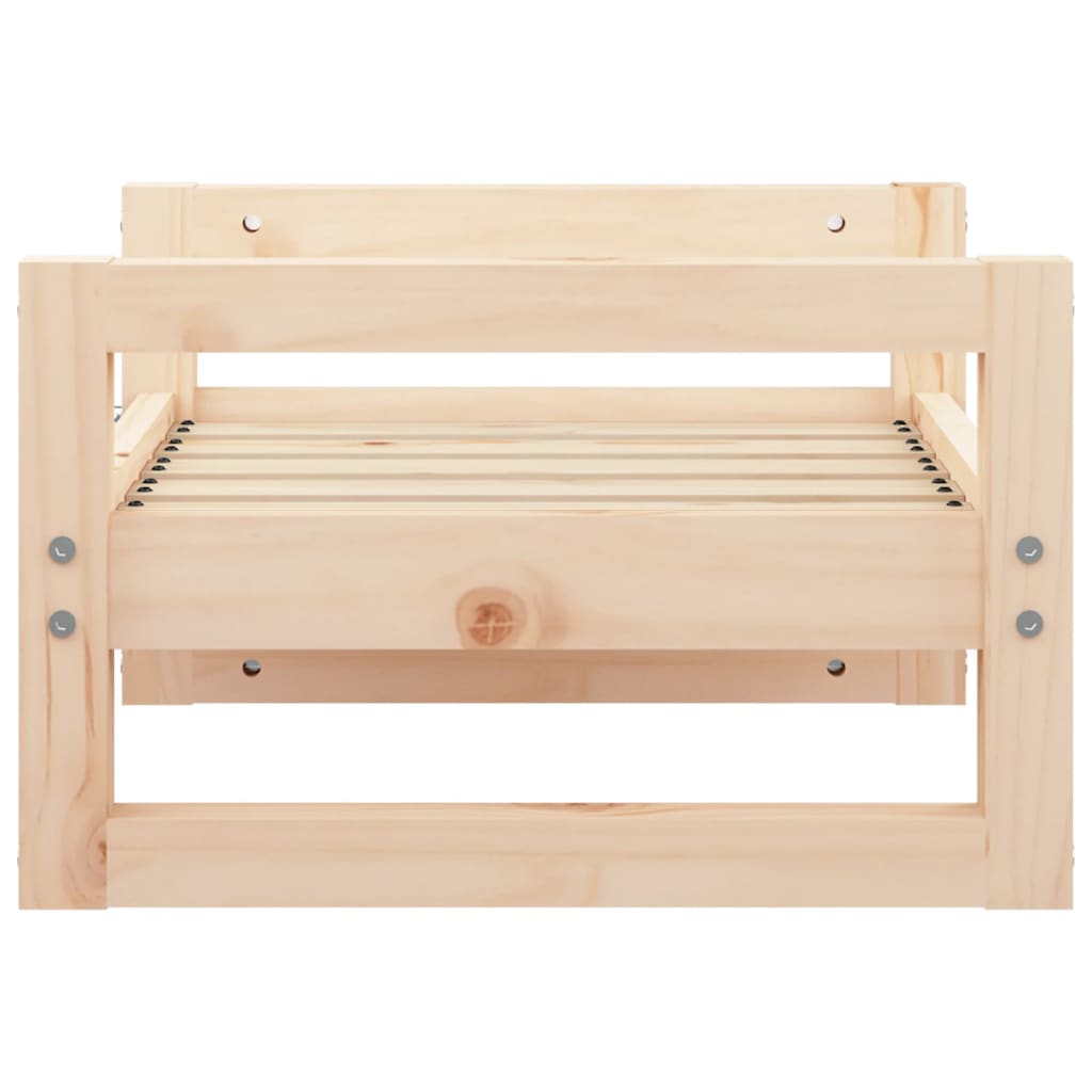 Cama para perros madera maciza de pino 55,5x45,5x28 cm