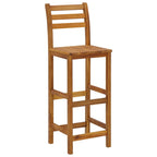 Taburetes de barra de cocina 8 unidades madera maciza acacia
