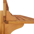 Juego muebles de bar de balcón 3 piezas madera maciza de acacia