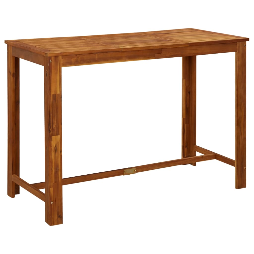 Juego muebles de bar de jardín 9 piezas madera maciza de acacia