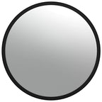 Espejo de tráfico convexo para interiores, acrílico negro Ø40 cm