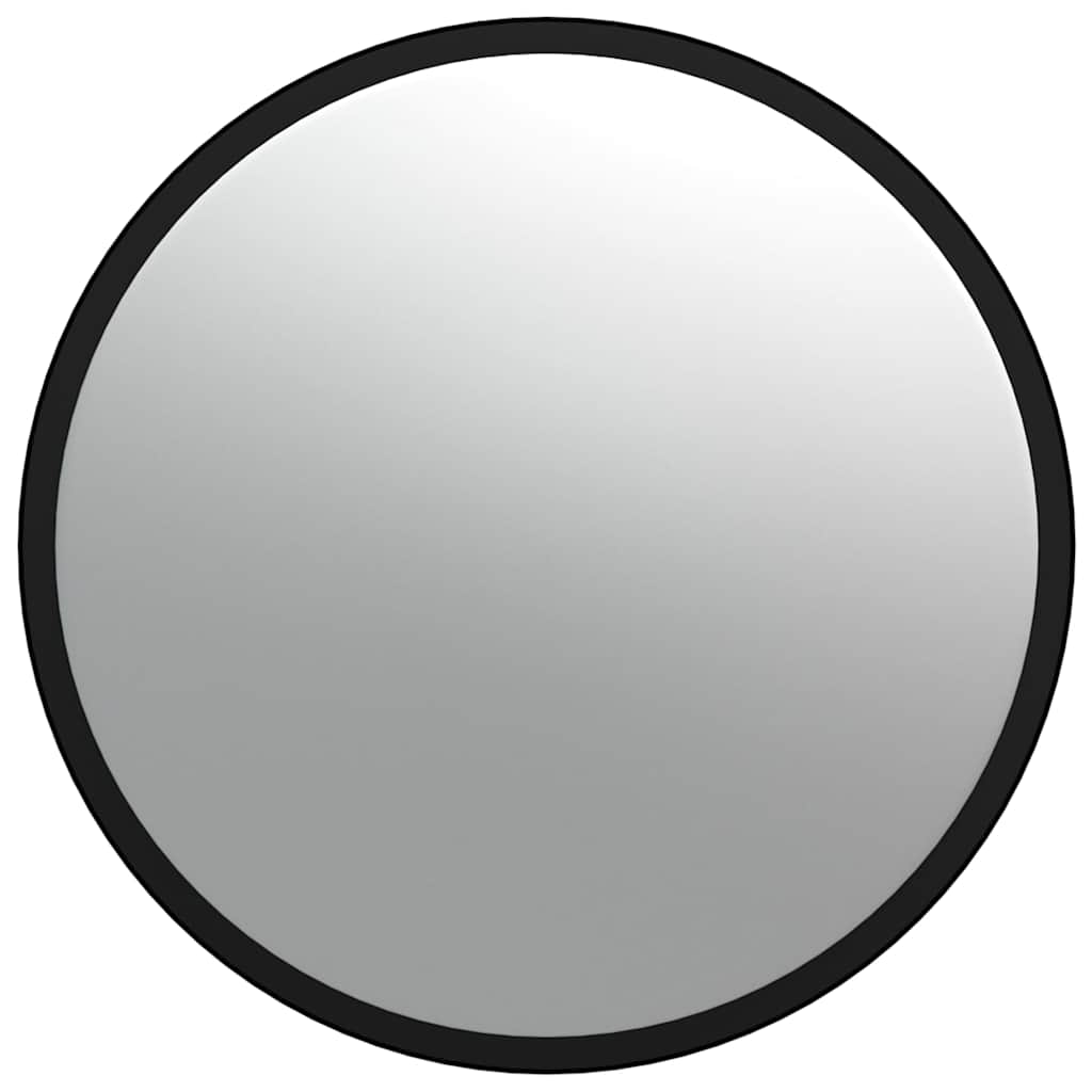 Espejo de tráfico convexo para interiores, acrílico negro Ø40 cm