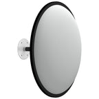Espejo de tráfico convexo para interiores, acrílico negro Ø40 cm