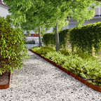 Bordes césped 10 uds acero laminado frío verde oliva 10x103 cm