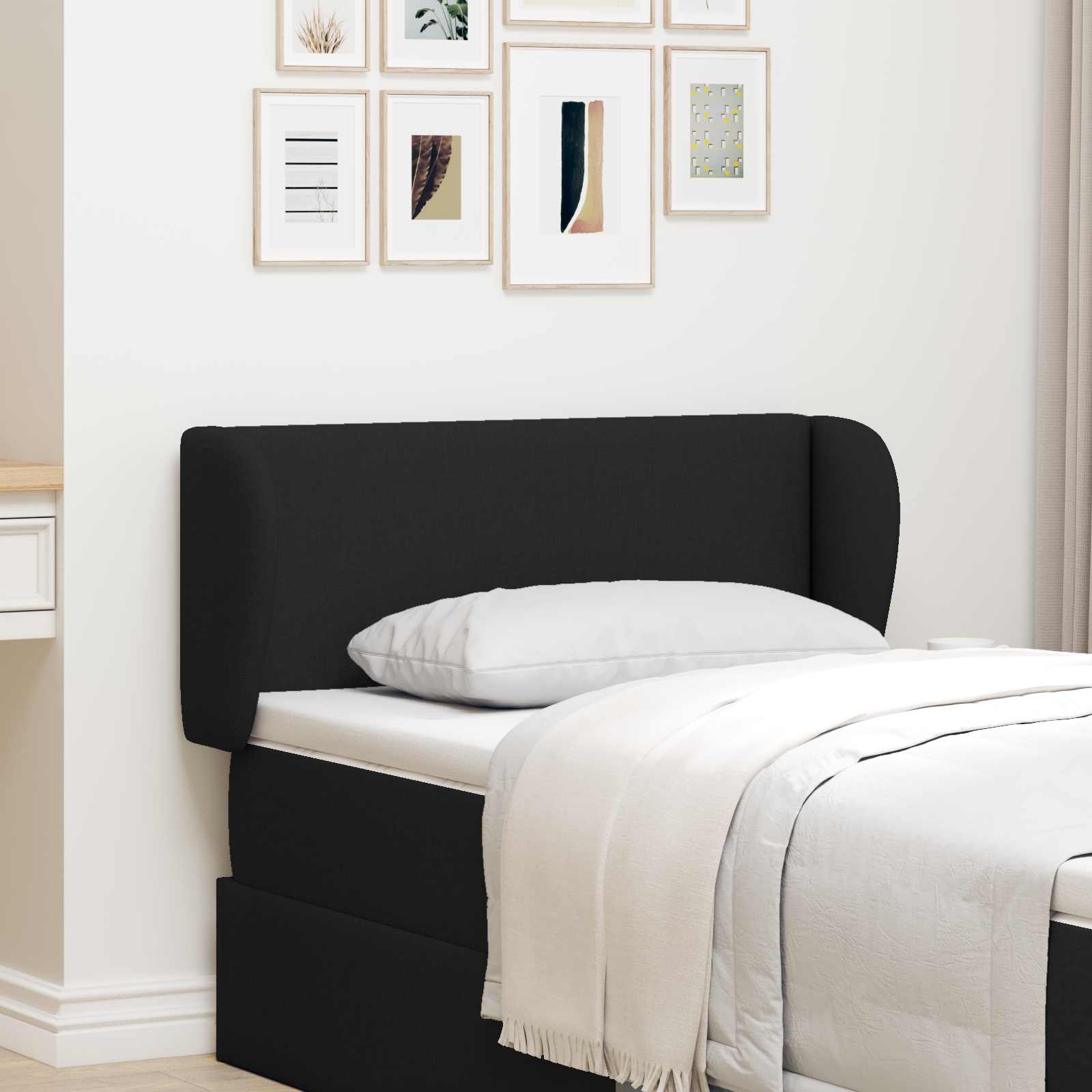 Orelha de Cabeceira Cinzento Claro 40 x 23 x 6 cm PVC