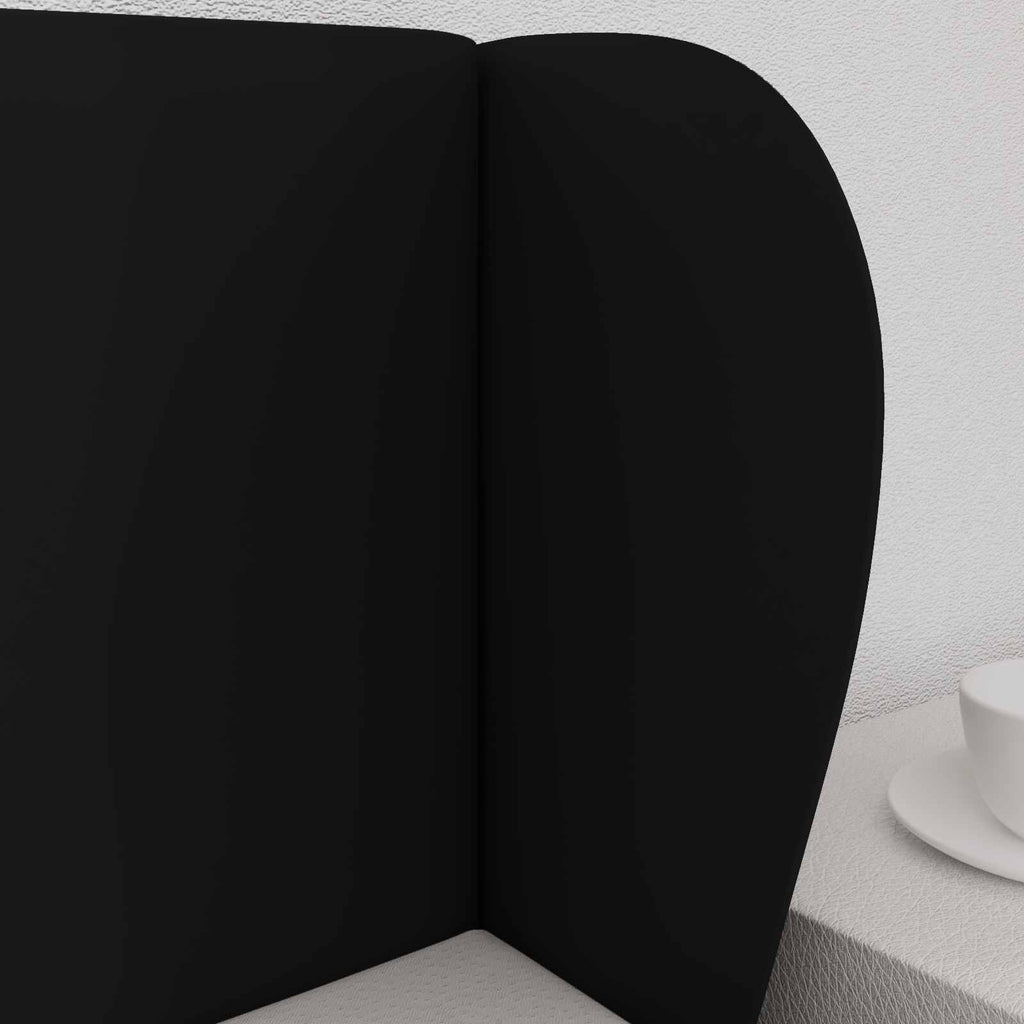Oreja de cabecero Negro 40 x 23 x 6 cm PVC