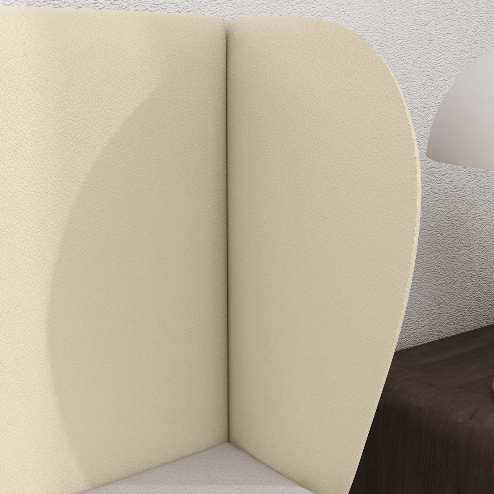 Oreja de cabecero Crema 40 x 23 x 6 cm PVC