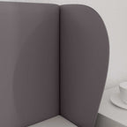 Oreja de cabecero Gris Tenue 40 x 23 x 6 cm PVC