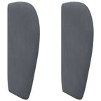 Oreja de cabecero Gris Tenue 40 x 23 x 6 cm Terciopelo