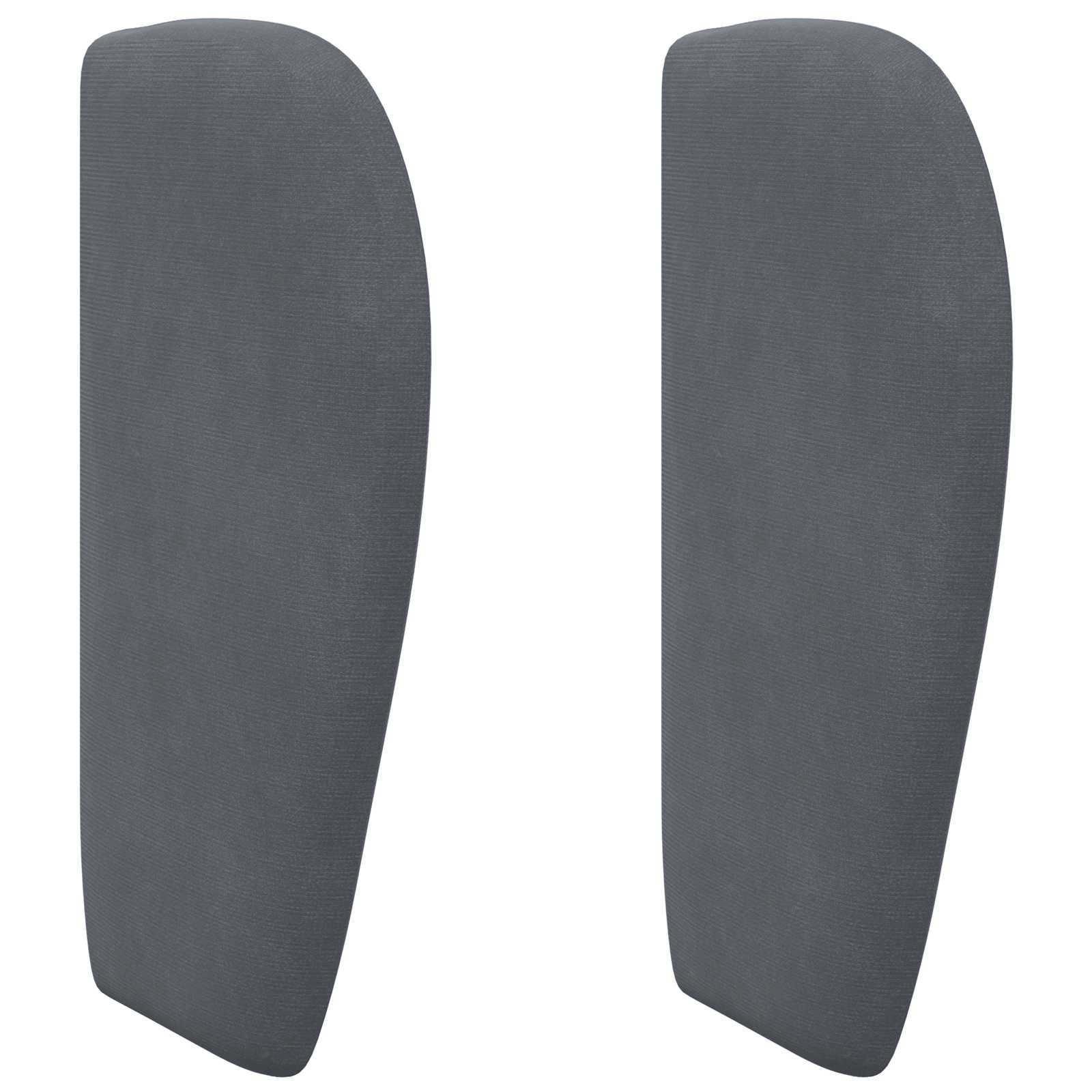 Oreja de cabecero Gris Tenue 40 x 23 x 6 cm Terciopelo