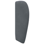 Oreja de cabecero Gris Tenue 40 x 23 x 6 cm Terciopelo
