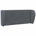 Oreja de cabecero Gris Tenue 40 x 23 x 6 cm Terciopelo