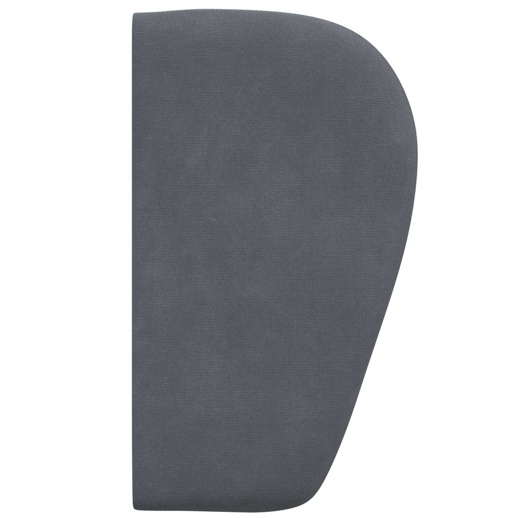 Oreja de cabecero Gris Tenue 40 x 23 x 6 cm Terciopelo