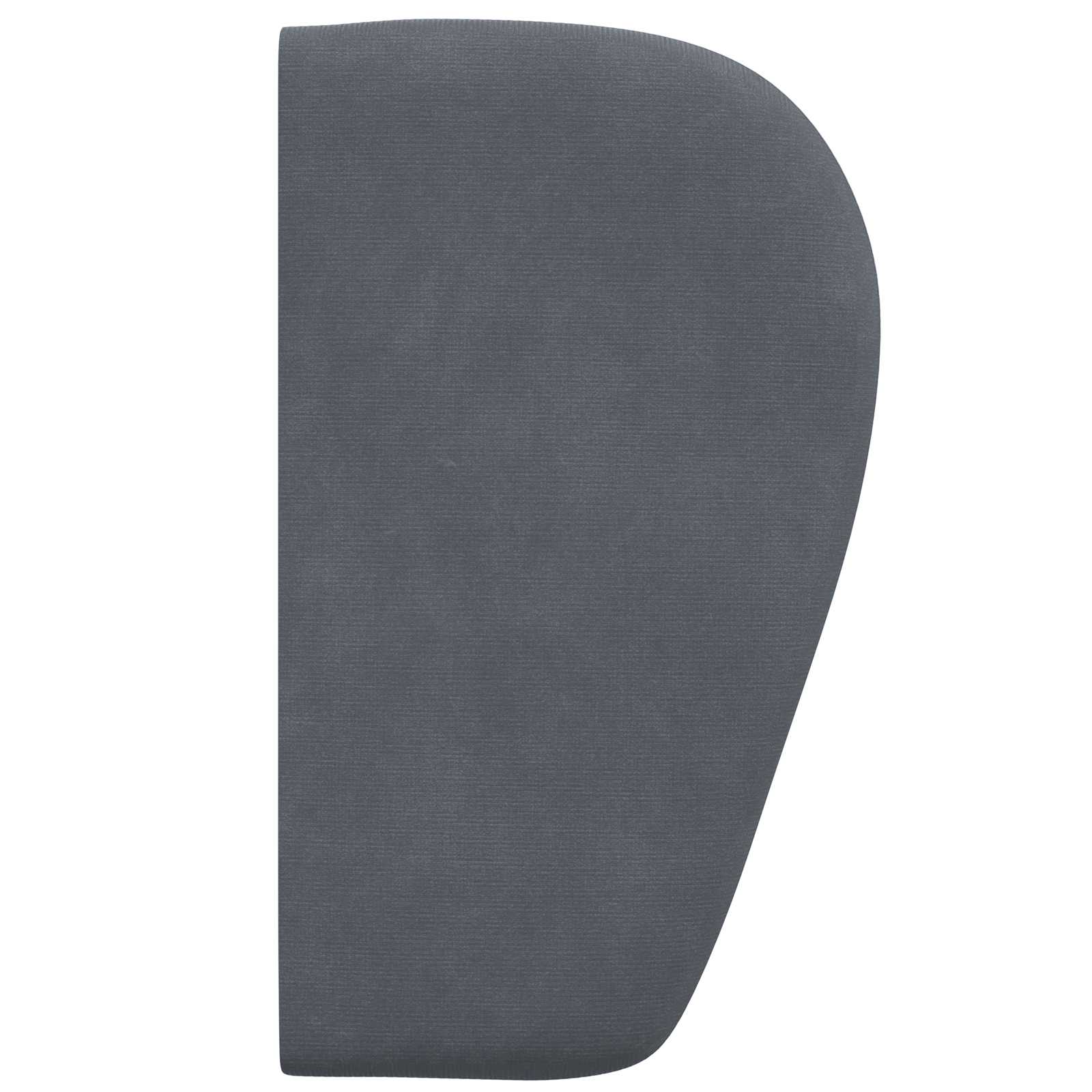 Oreja de cabecero Gris Tenue 40 x 23 x 6 cm Terciopelo
