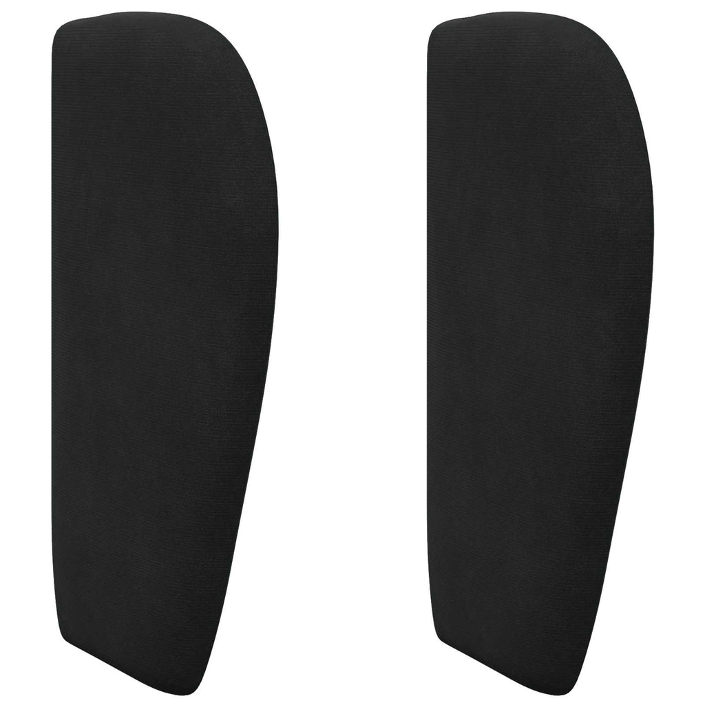 Oreja de cabecero Negro 40 x 23 x 6 cm Terciopelo