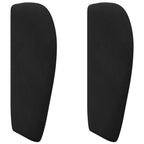 Oreja de cabecero Negro 40 x 23 x 6 cm Terciopelo
