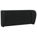Oreja de cabecero Negro 40 x 23 x 6 cm Terciopelo