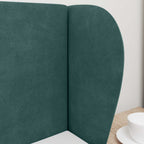 Oreja de cabecero Verde 40 x 23 x 6 cm Terciopelo