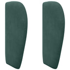 Oreja de cabecero Verde 40 x 23 x 6 cm Terciopelo