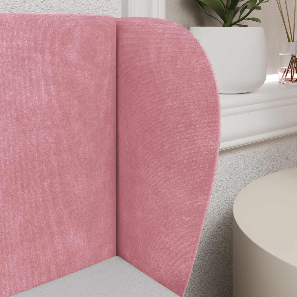 Oreja de cabecero Rosa 40 x 23 x 6 cm Terciopelo