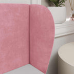 Oreja de cabecero Rosa 40 x 23 x 6 cm Terciopelo