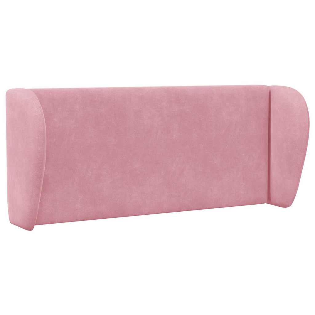 Oreja de cabecero Rosa 40 x 23 x 6 cm Terciopelo