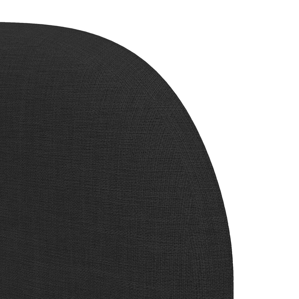 Oreja de cabecero Negro 80 x 23 x 6 cm tela