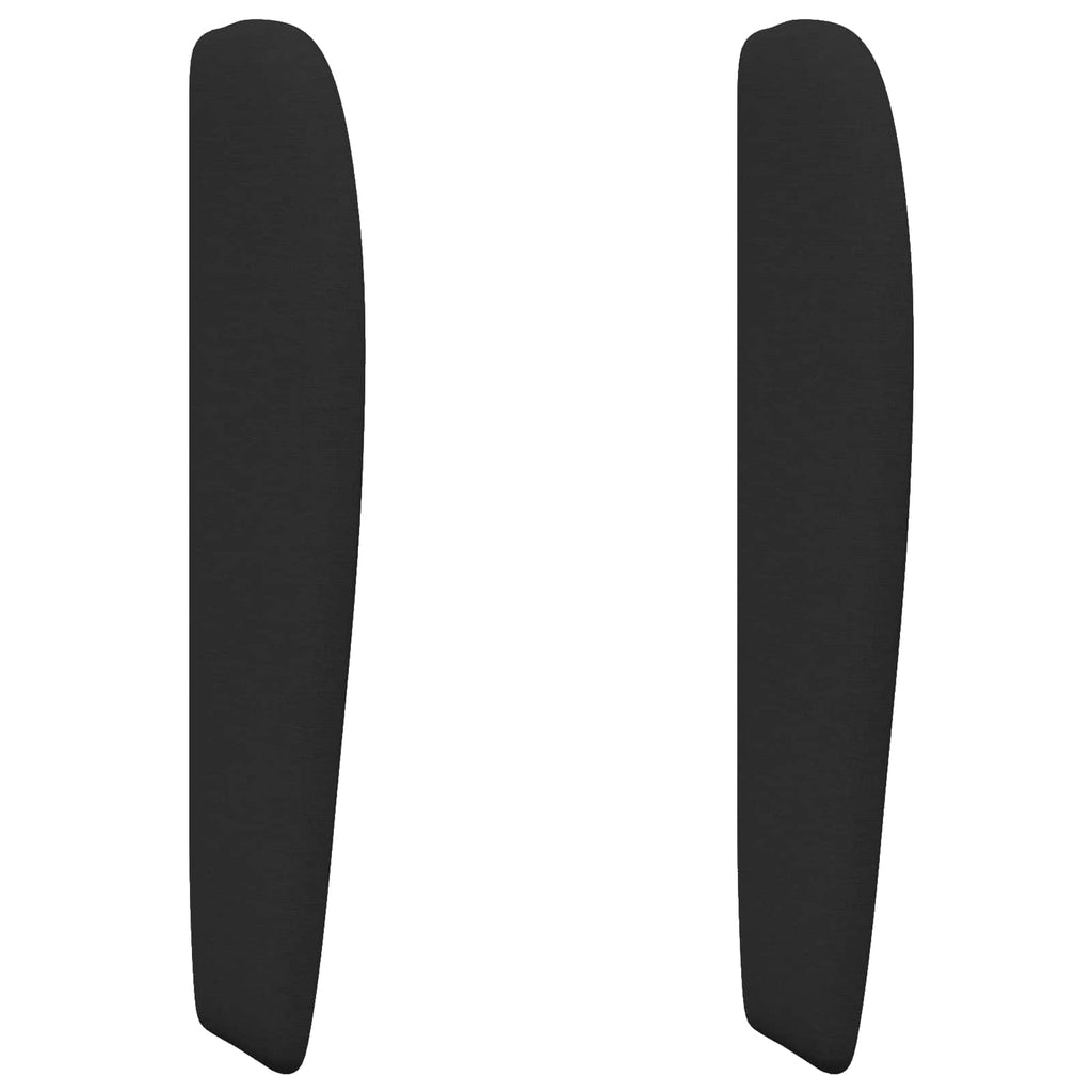 Oreja de cabecero Negro 80 x 23 x 6 cm tela