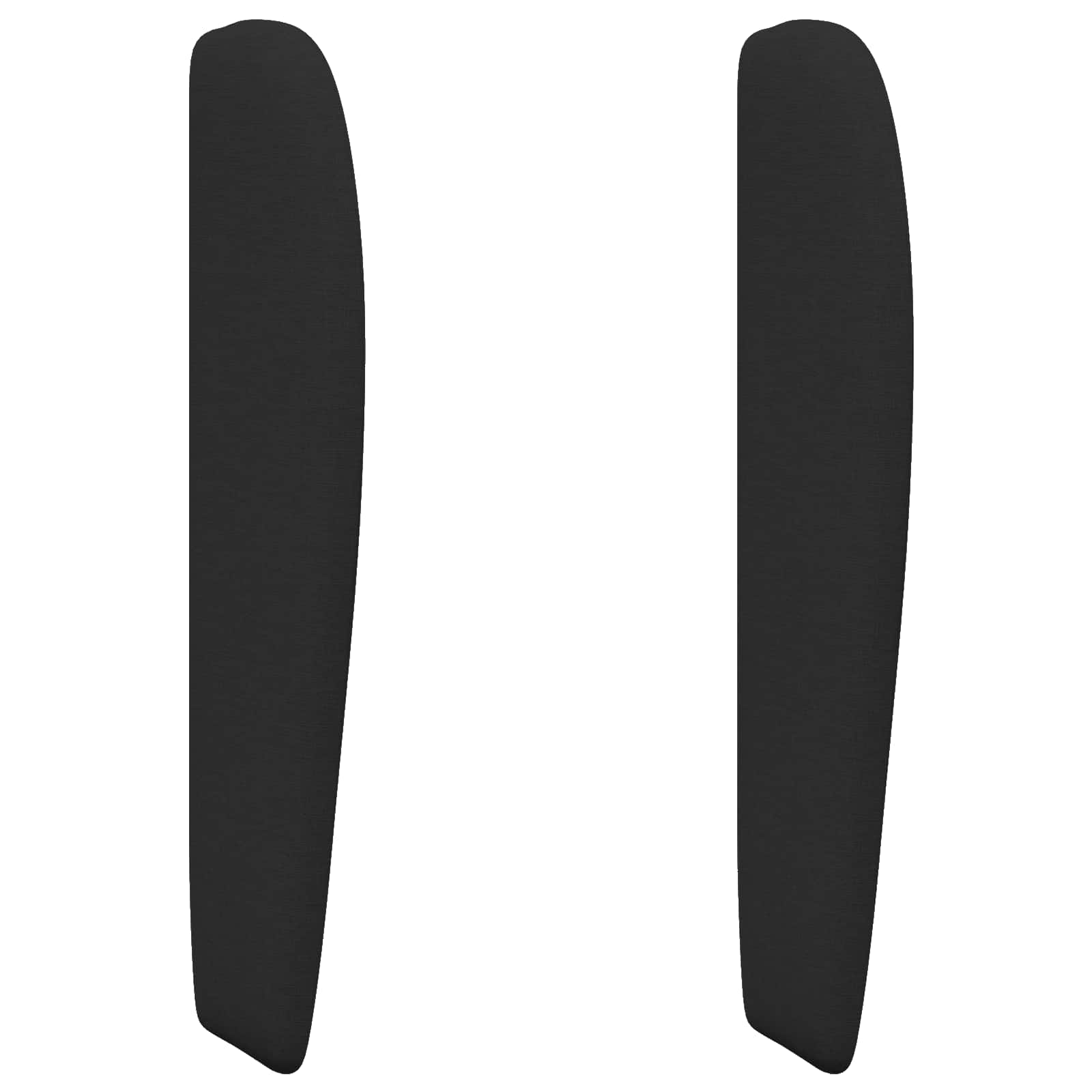 Oreja de cabecero Negro 80 x 23 x 6 cm tela
