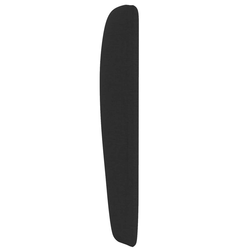 Oreja de cabecero Negro 80 x 23 x 6 cm tela