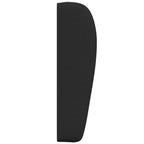 Oreja de cabecero Negro 80 x 23 x 6 cm tela
