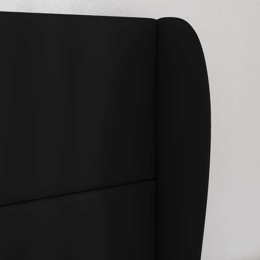 Oreja de cabecero Negro 80 x 23 x 6 cm PVC