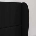 Oreja de cabecero Negro 80 x 23 x 6 cm PVC