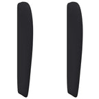 Oreja de cabecero Negro 80 x 23 x 6 cm PVC