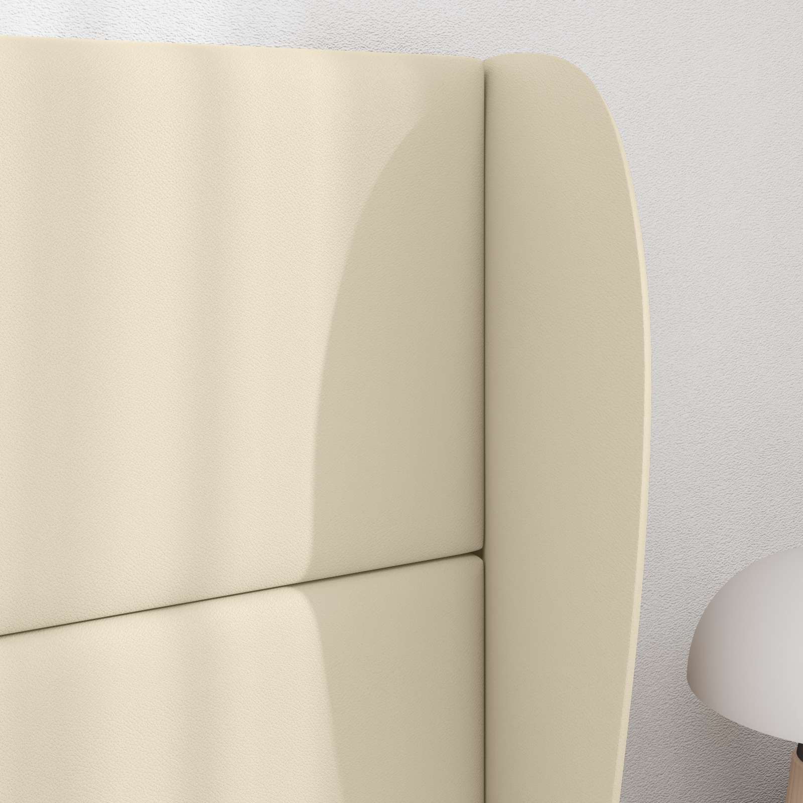 Oreja de cabecero Crema 80 x 23 x 6 cm PVC