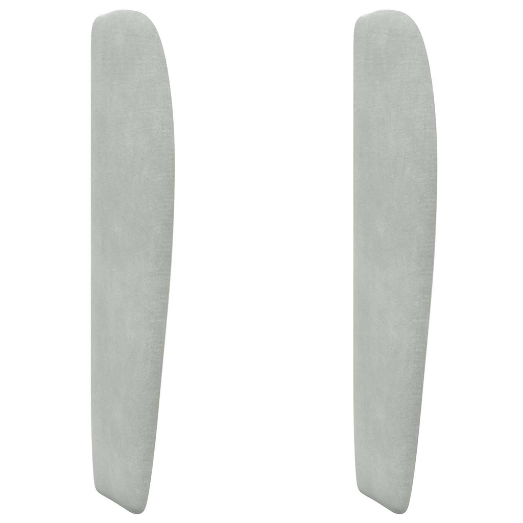 Oreja de cabecero Gris Claro 80 x 23 x 6 cm Terciopelo