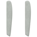 Oreja de cabecero Gris Claro 80 x 23 x 6 cm Terciopelo