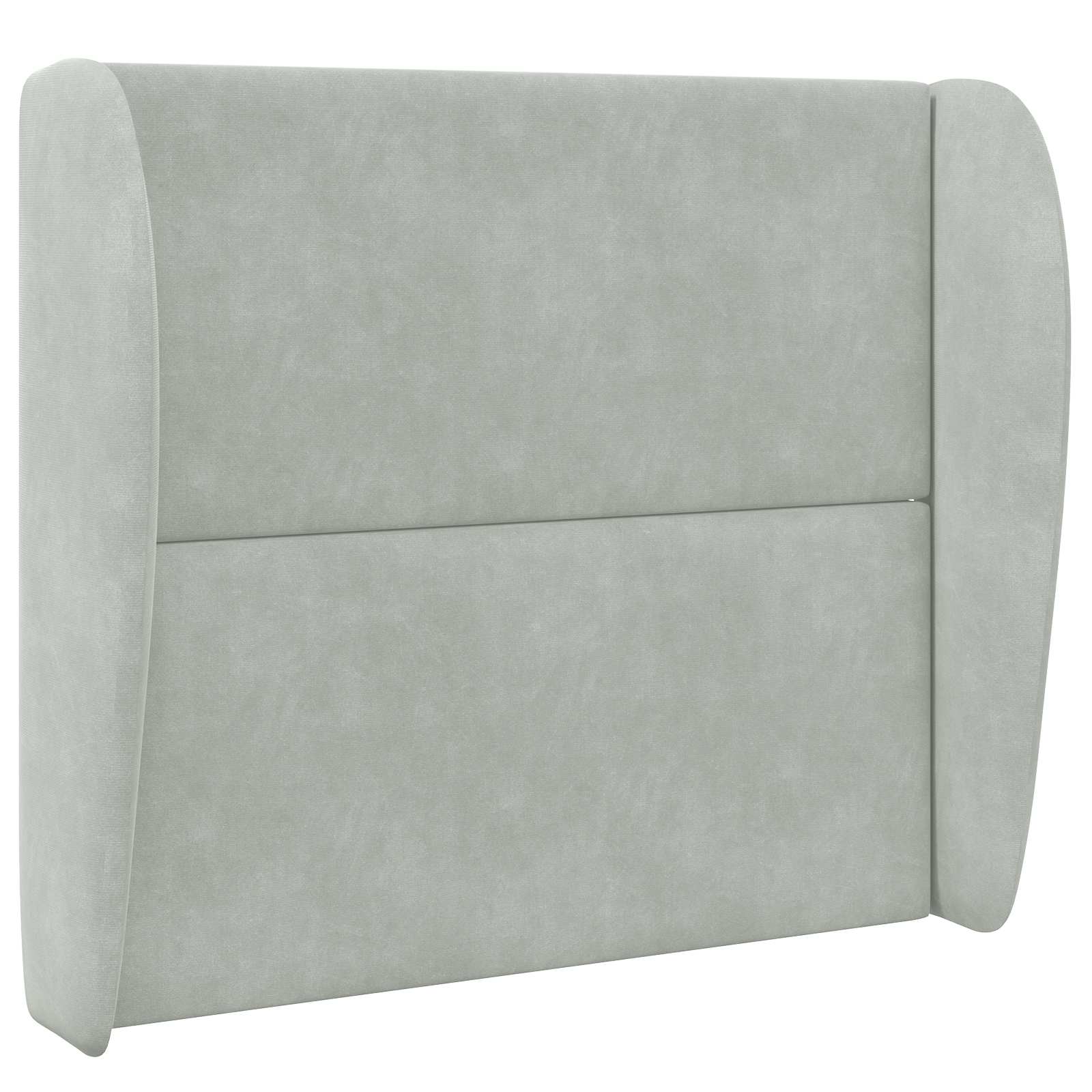 Oreja de cabecero Gris Claro 80 x 23 x 6 cm Terciopelo