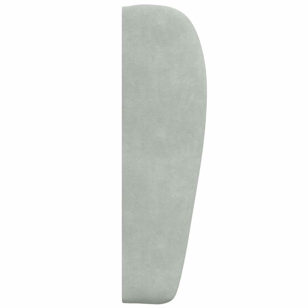 Oreja de cabecero Gris Claro 80 x 23 x 6 cm Terciopelo