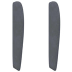 Oreja de cabecero Gris Tenue 80 x 23 x 6 cm Terciopelo