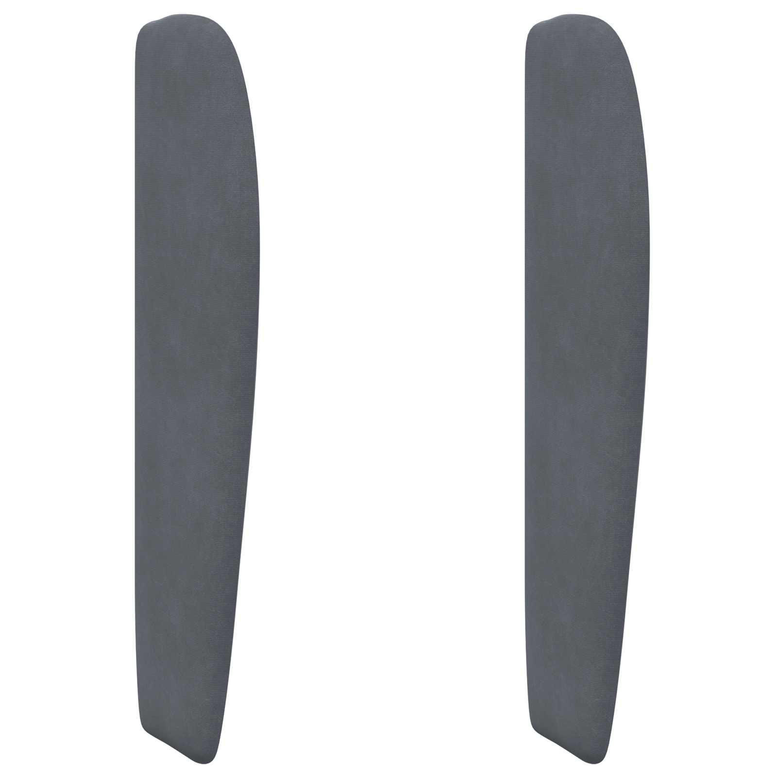 Oreja de cabecero Gris Tenue 80 x 23 x 6 cm Terciopelo