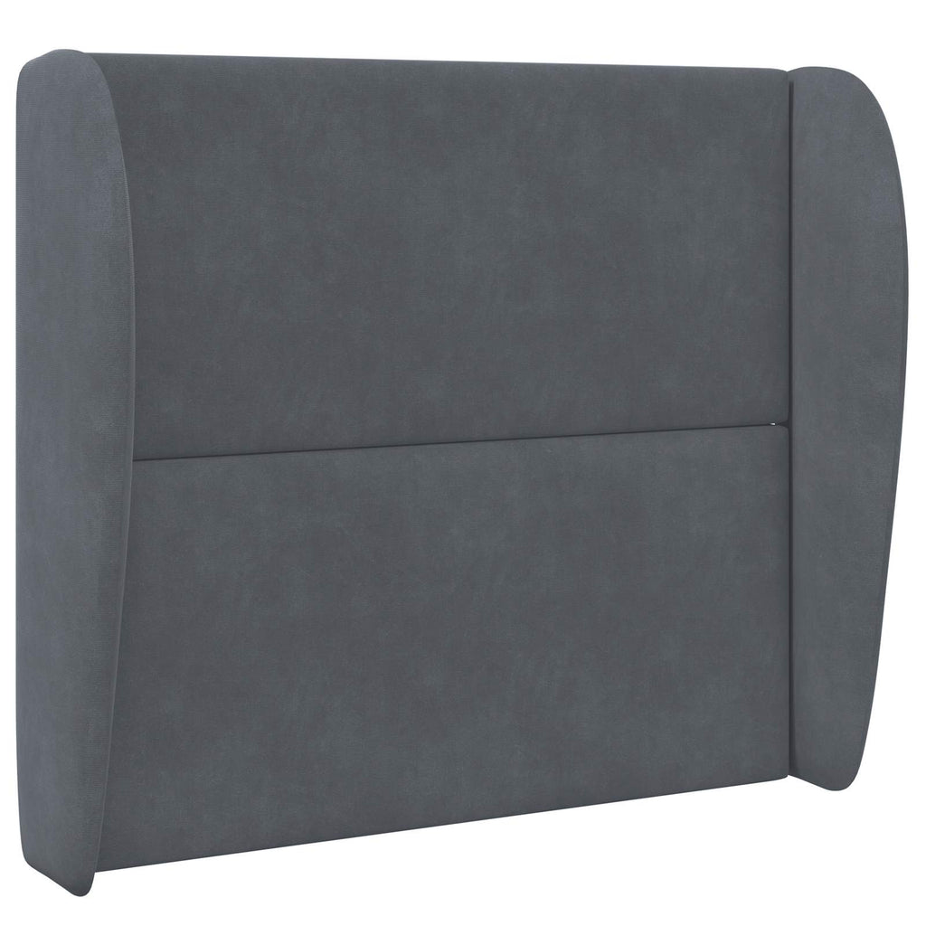Oreja de cabecero Gris Tenue 80 x 23 x 6 cm Terciopelo