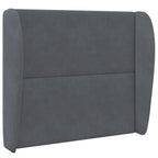 Oreja de cabecero Gris Tenue 80 x 23 x 6 cm Terciopelo