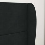 Oreja de cabecero Negro 80 x 23 x 6 cm Terciopelo
