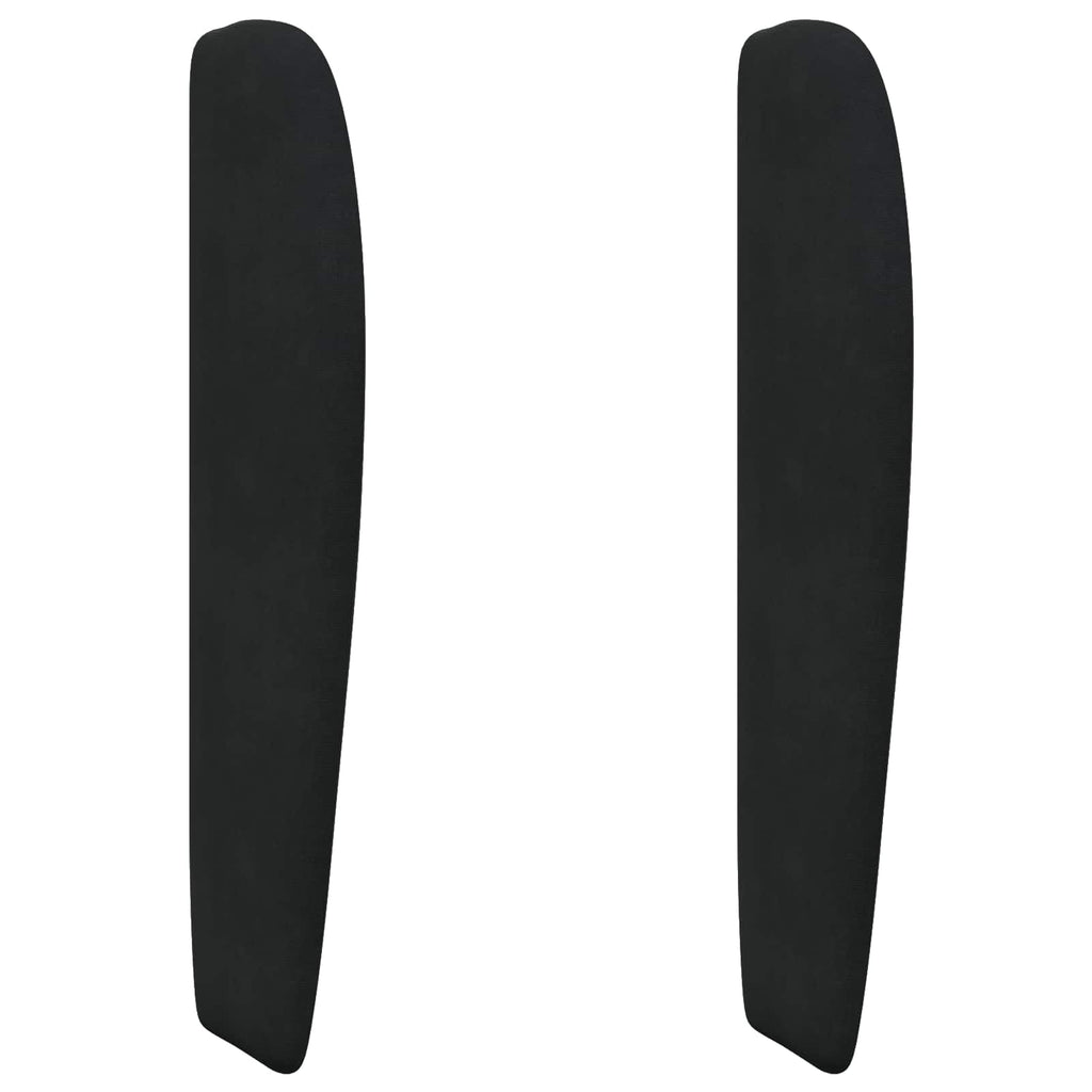 Oreja de cabecero Negro 80 x 23 x 6 cm Terciopelo